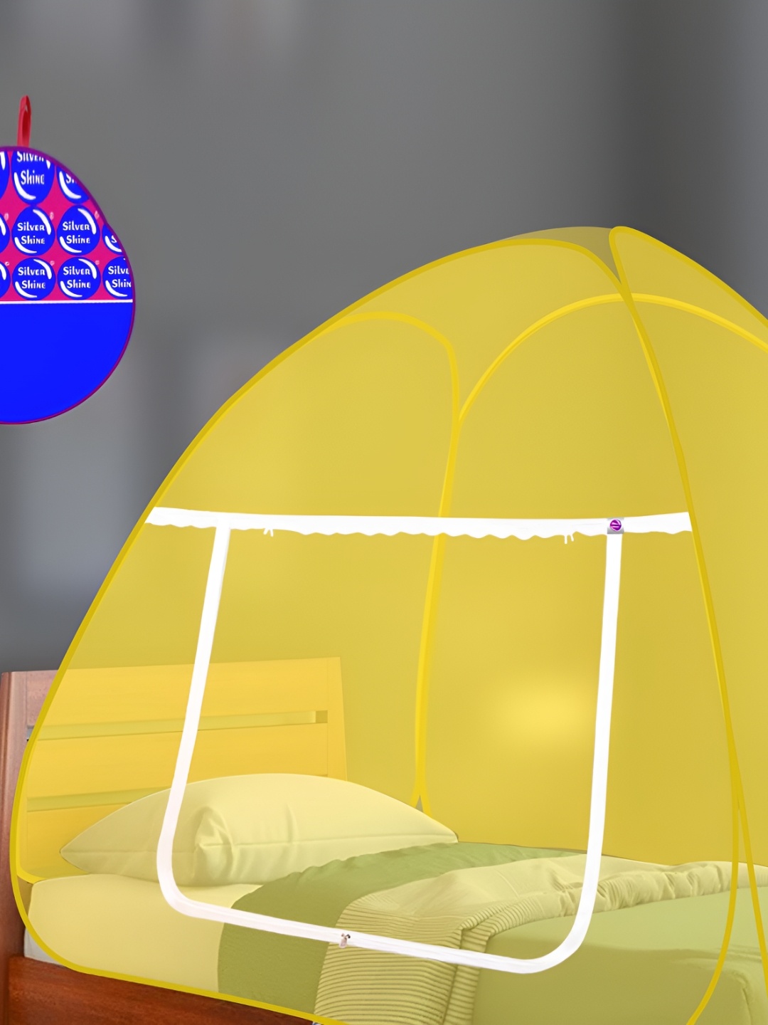 

Silver Shine Yellow Tent Mosquito Net