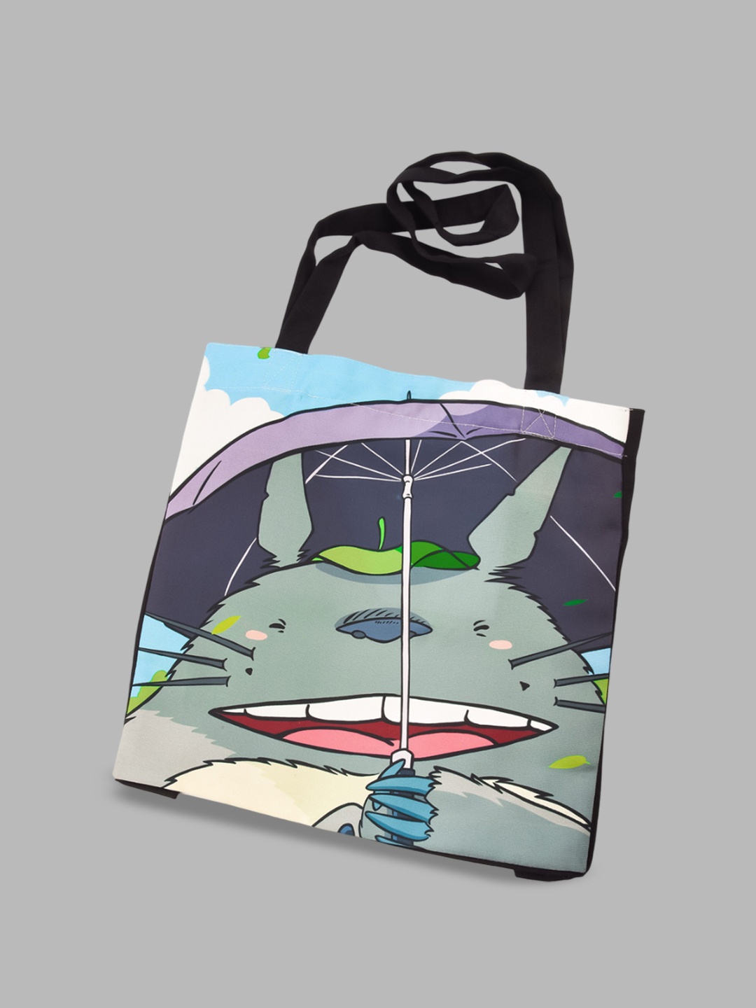 

COMICSENSE My Neighbour Totoro Anime Printed Structured Tote Bag, Green