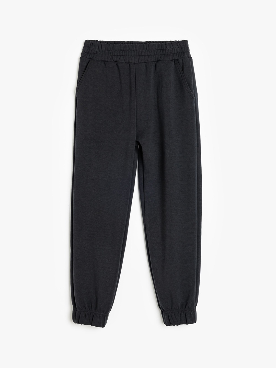 

Koton Girls Mid-Rise Slip On Joggers, Black