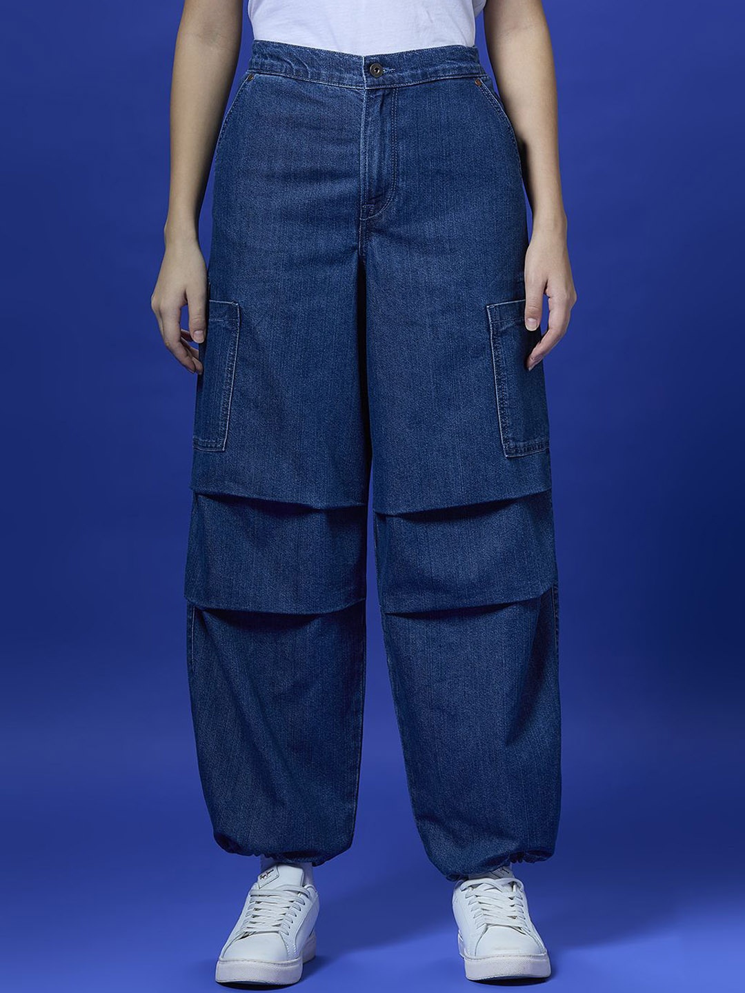 

Pepe Jeans Women Straight Fit High-Rise Jeans, Blue