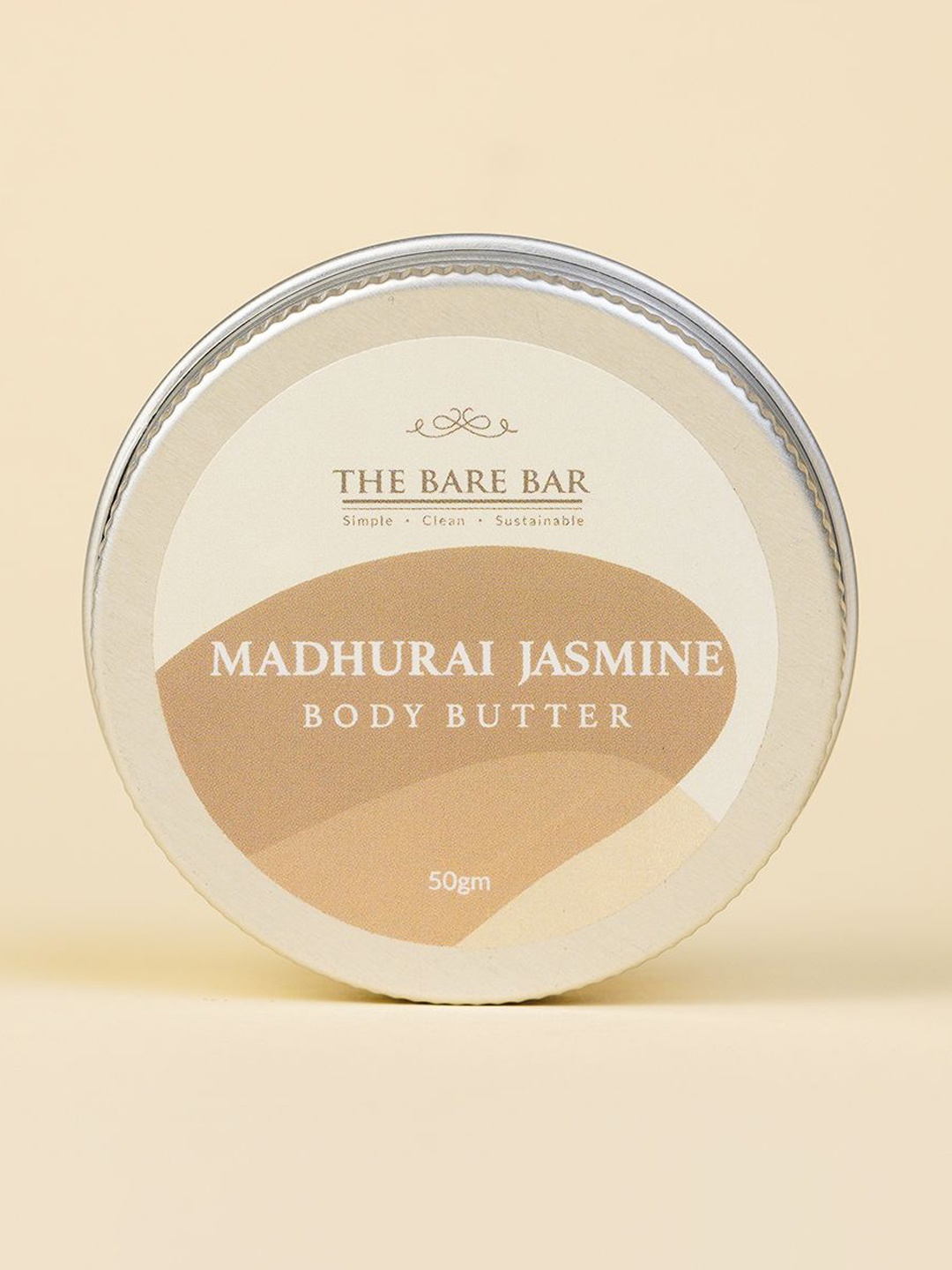

The Bare Bar Madurai Jasmine Body Butter- 50 g, Cream