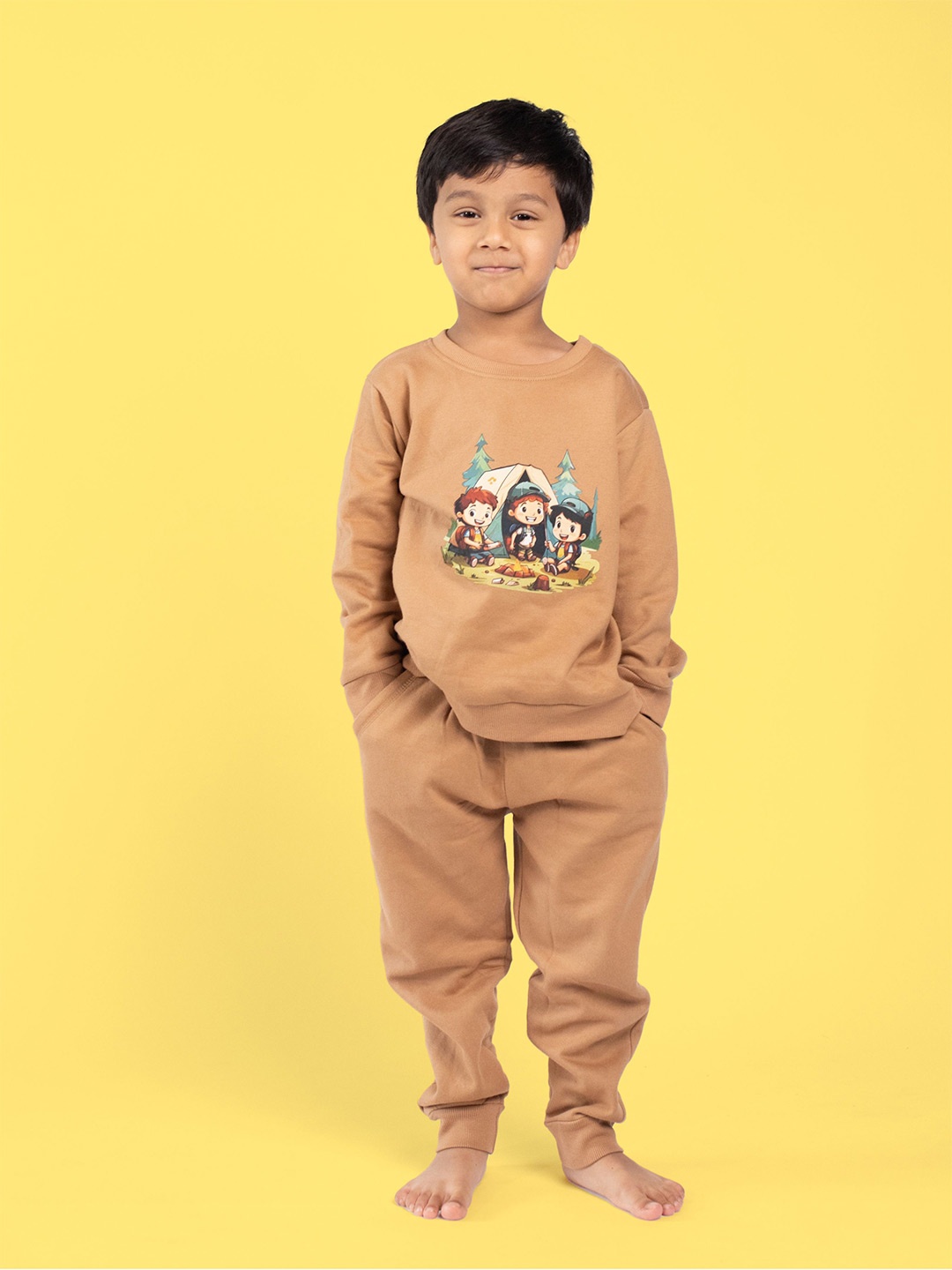 

Orange Sugar Unisex Kids Sweatshirt, Brown