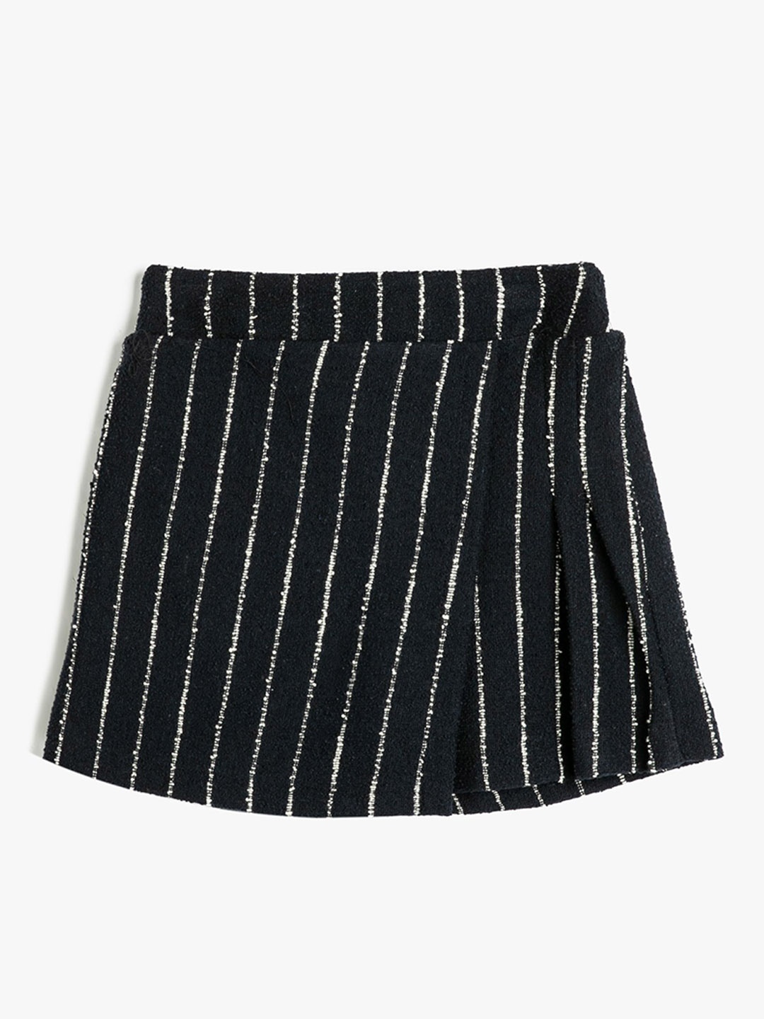 

Koton Girls Striped Mini Skorts, Navy blue