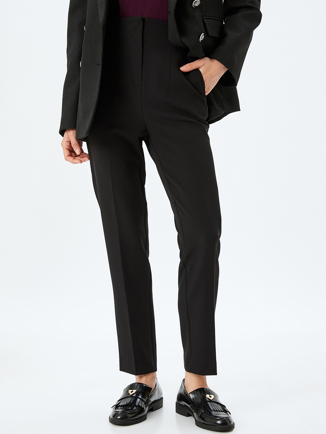 

Koton Women Chinos Trousers, Black