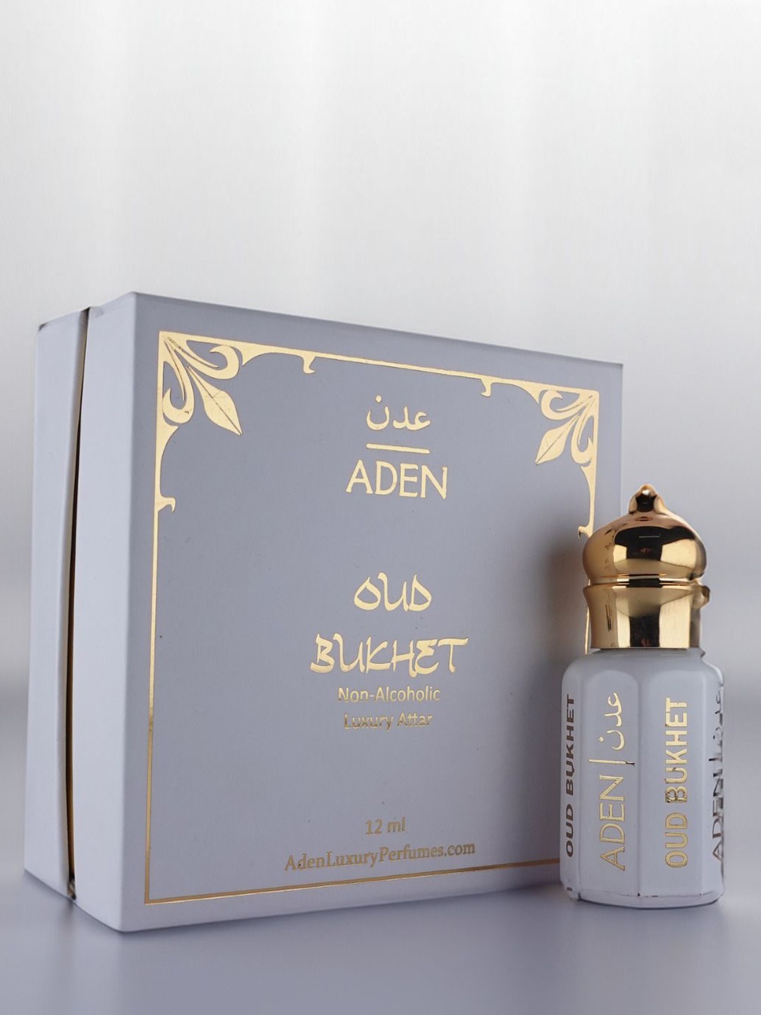 

ADEN Oud Bukhet Non Alcohol Luxury Attar - 12 ml, White