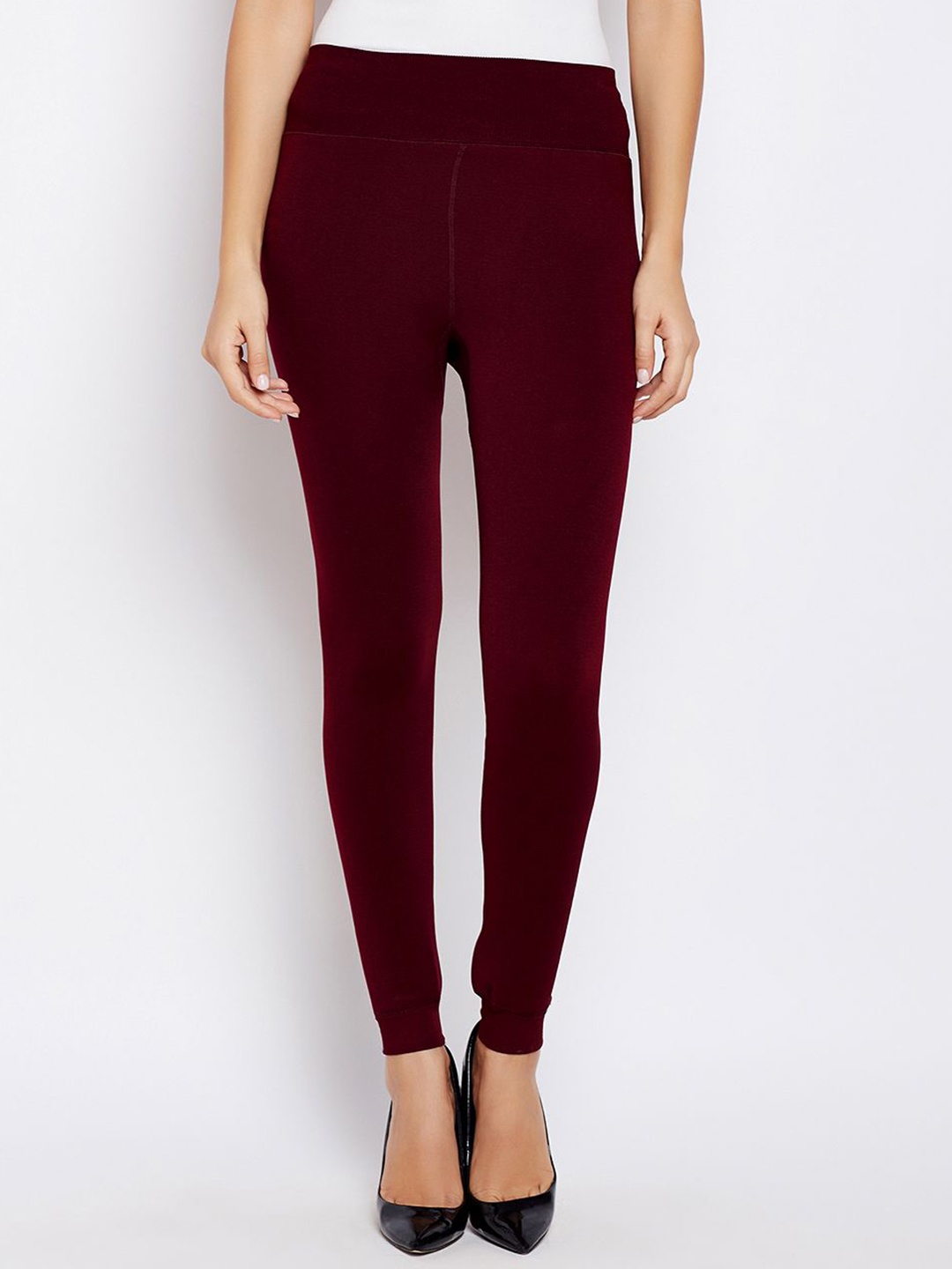 

JMT Wear High-Rise Thermal Bottoms, Maroon
