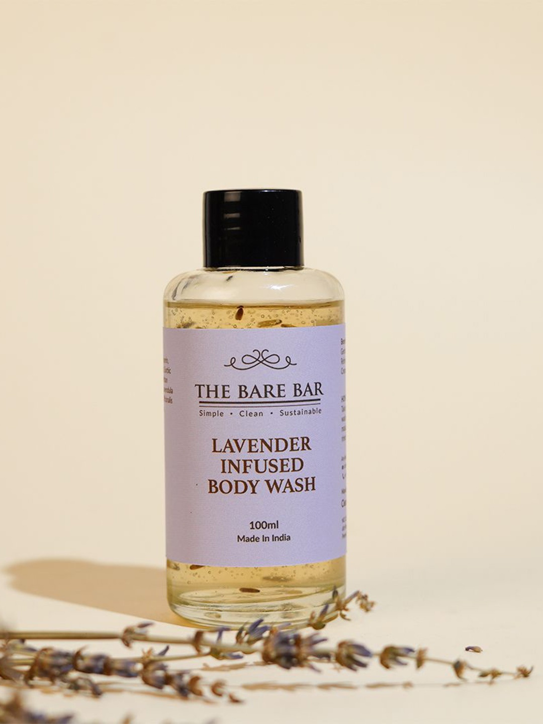 

The Bare Bar Lavender Infused Body Wash - 100 ml, Transparent