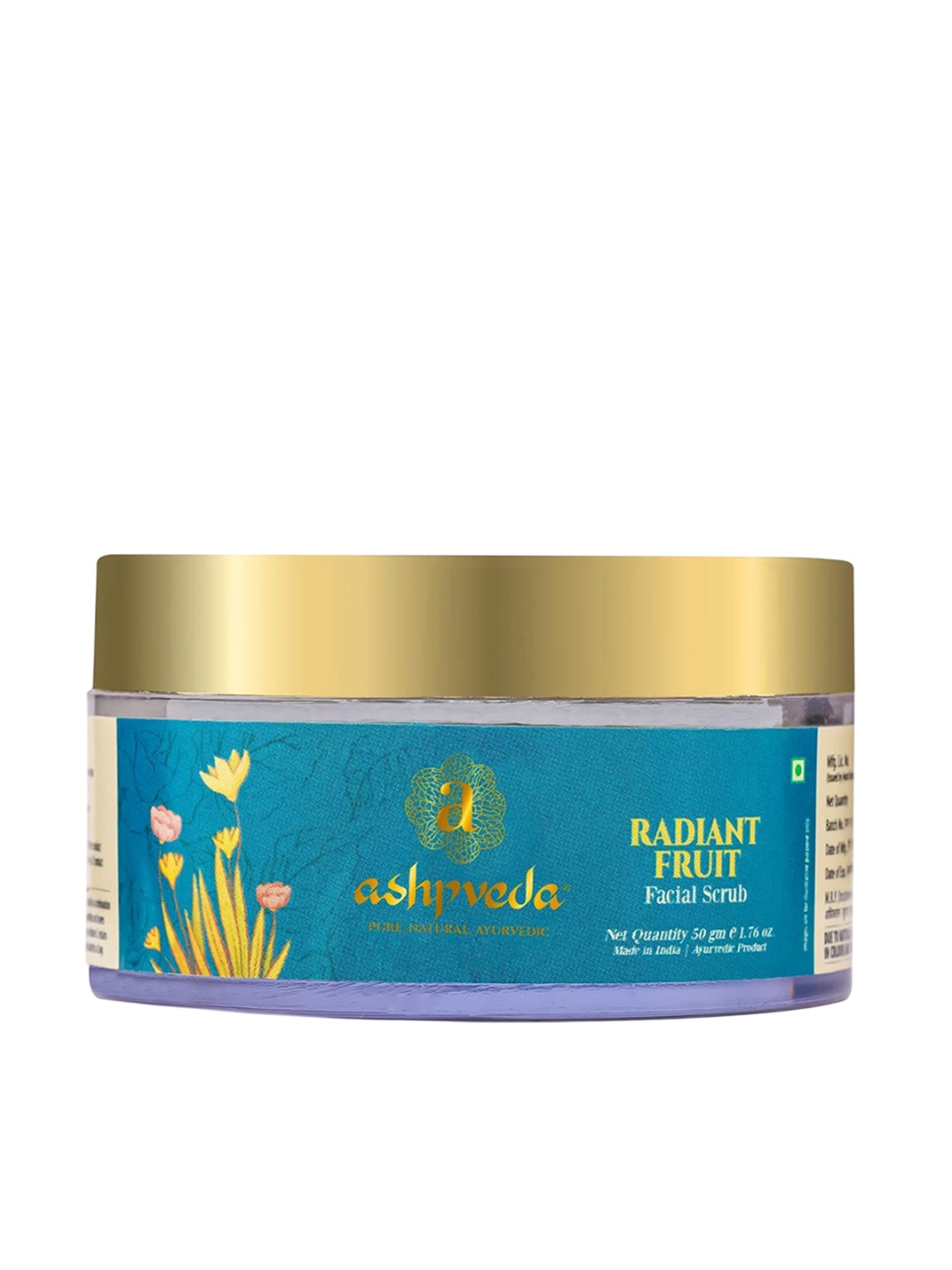 

ASHPVEDA Radiant Fruit Facial Scrub With Almond & Apricot Oil - 50 g, Off white