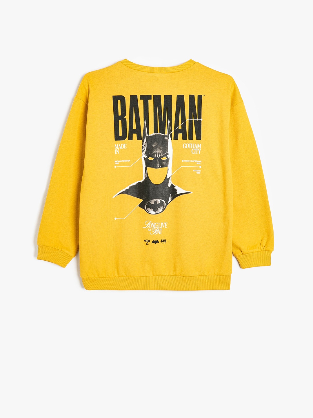 

Koton Boys Graphic Printed Cotton Pullover, Yellow
