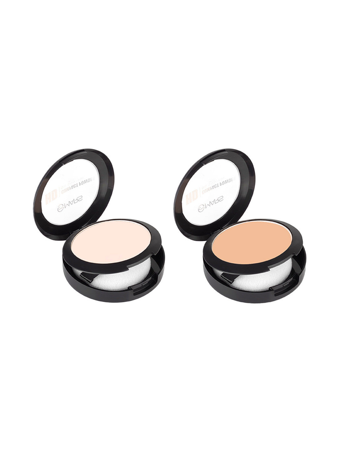 

MARS Set Of 2 Ultra Fine Matte HD Oil Control Compact Powdes-8 gm-Icing-01-Nutmeg 05, Beige