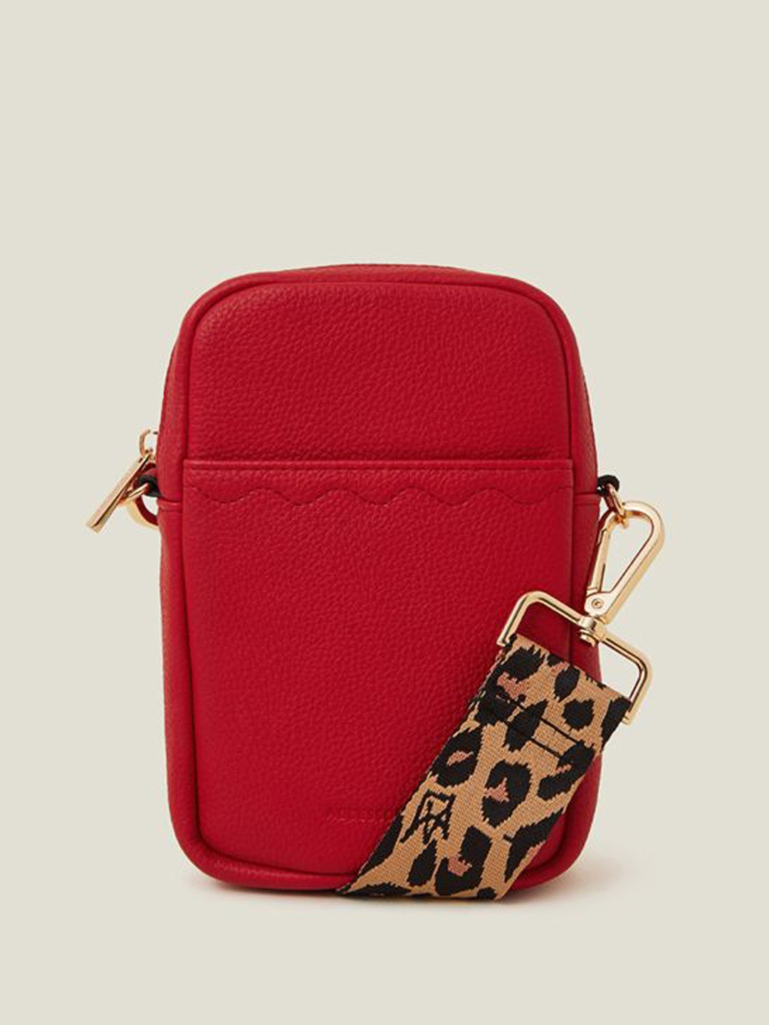 

Accessorize PU Structured Sling Bag, Red
