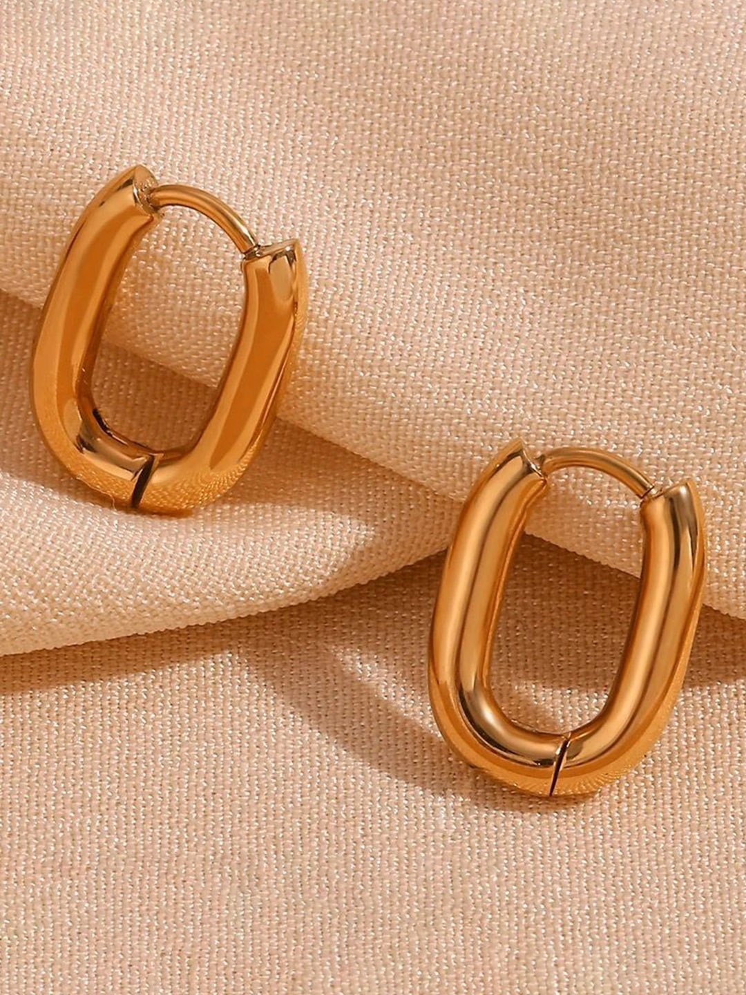 

THEPANDASTOREE Contemporary Drop Earrings, Gold
