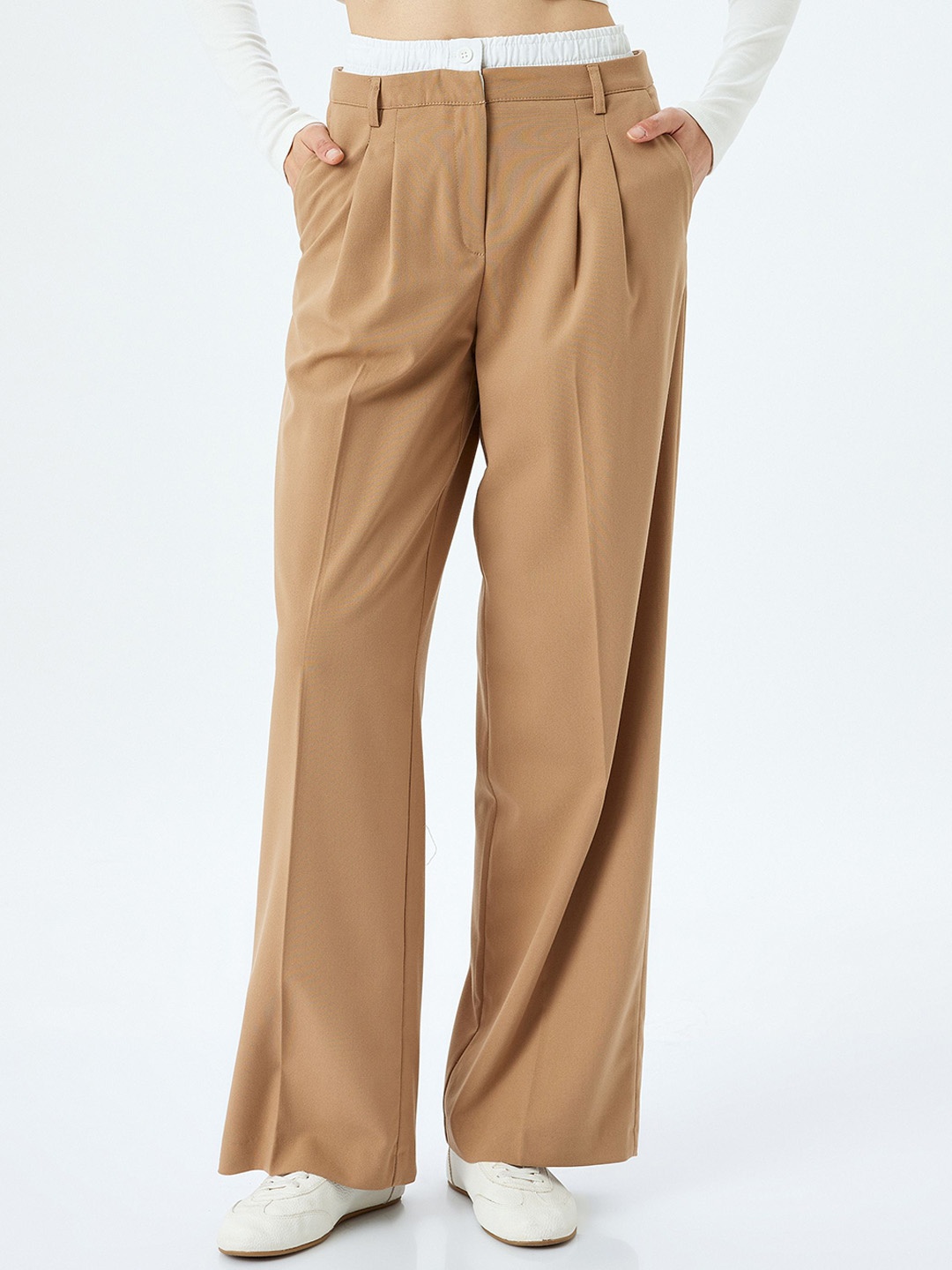 

Koton Women Trousers, Camel brown