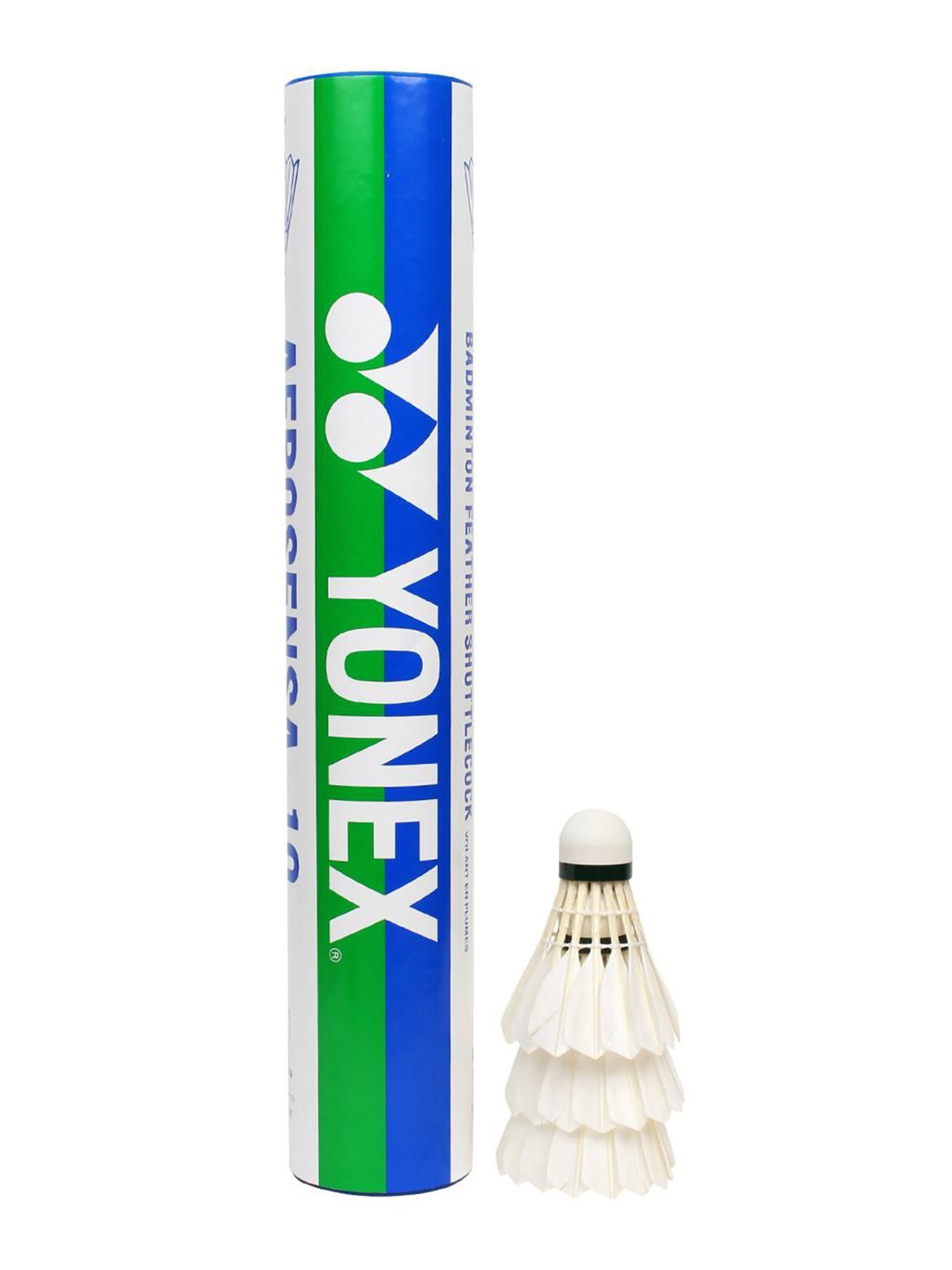 

YONEX Pack Of 12 Aerosensa 10 Badminton Shuttlecocks, White