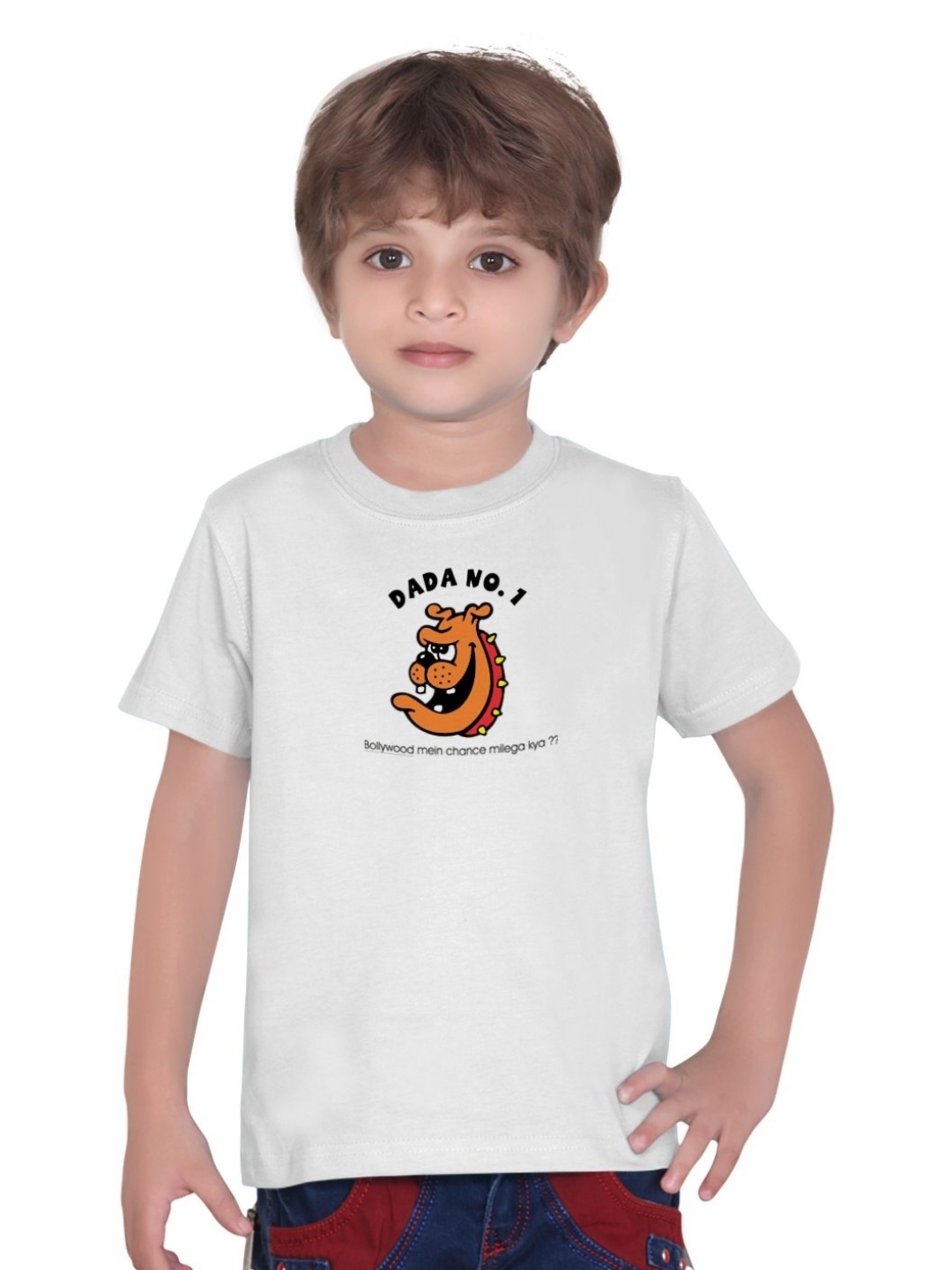 

Tantra Kids Printed Applique T-shirt, White