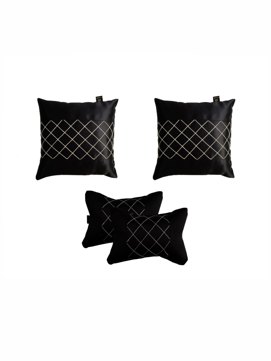 

Lushomes Black 4 Pieces Ultra Soft Travel Pillows