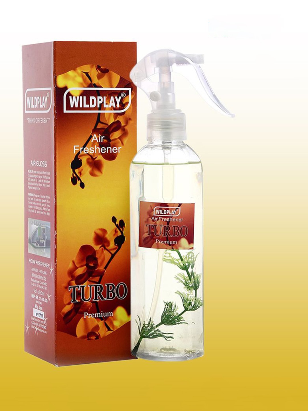 

WILDPLAY Brown & Transparent Premium Turbo Room Air Freshener Spray - 250 ml