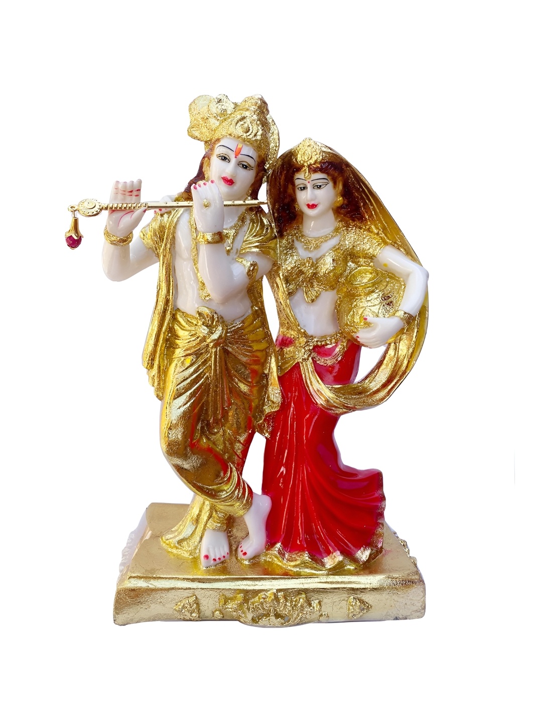 

krishnagallery1 Red & Gold-Toned Religious Idol Showpiece