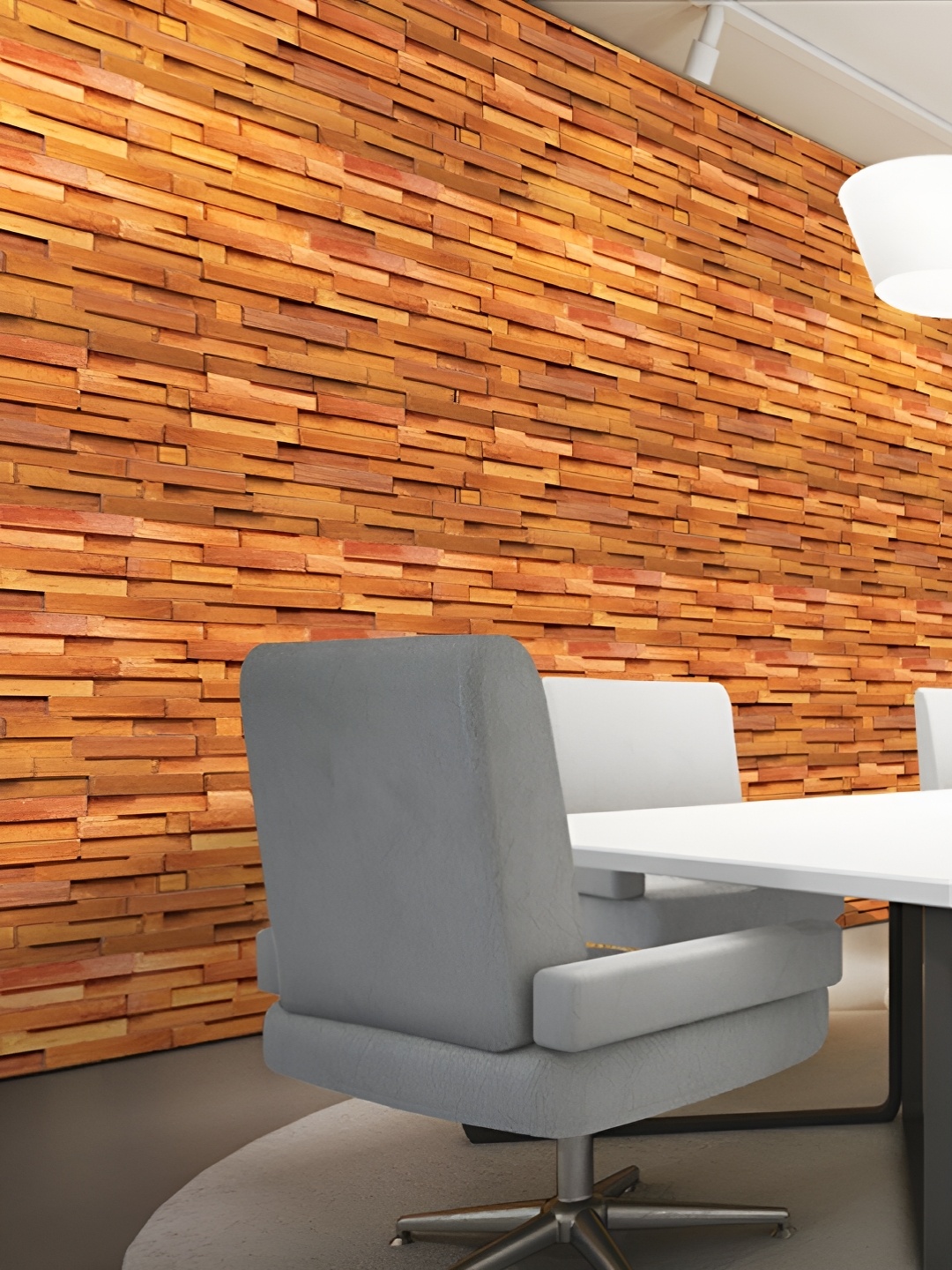 

Asian royal Brown & Yellow Printed Waterproof Wallpaper