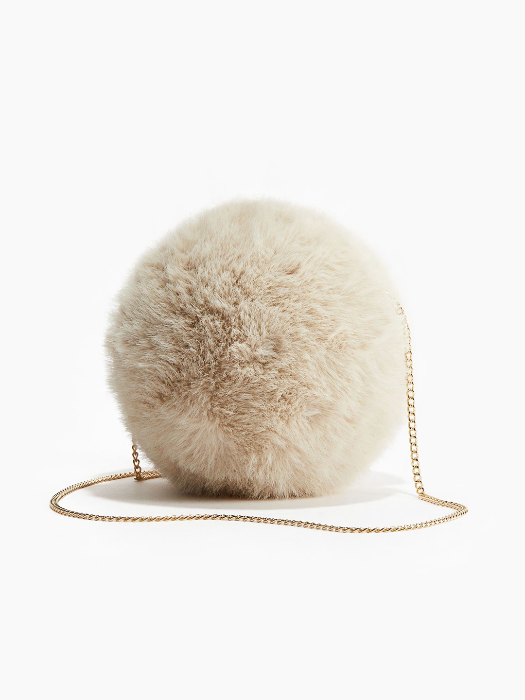 

H&M Fluffy Spherical Crossbody Bag, White