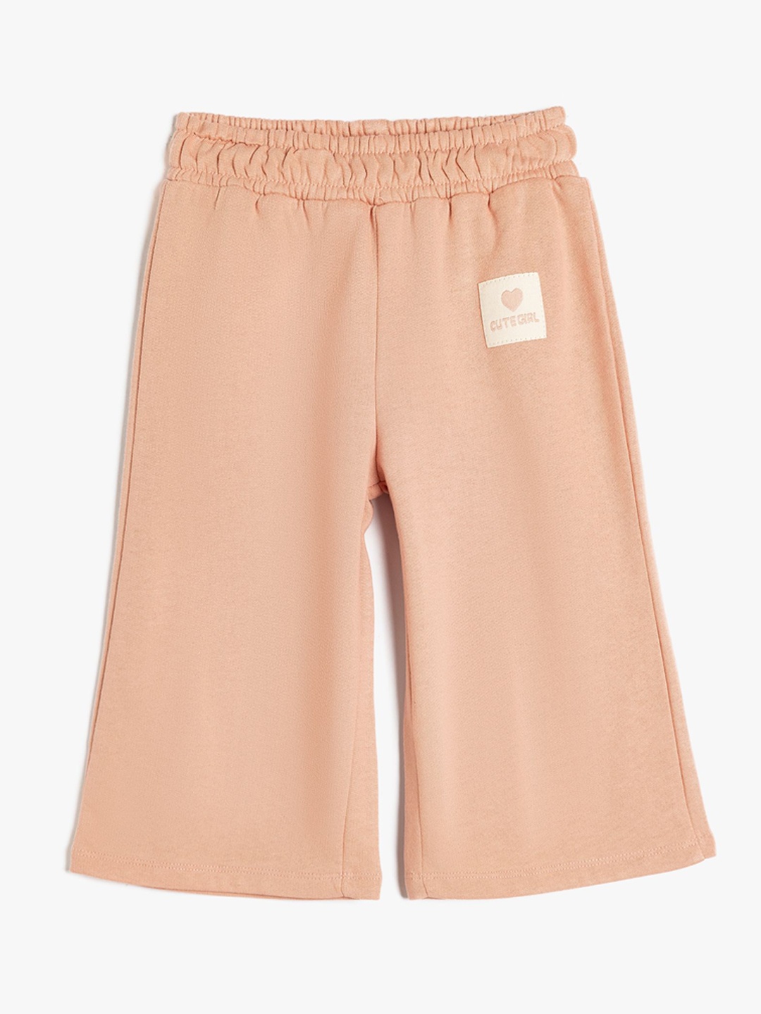 

Koton Girls Pure Cotton Track Pants, Peach