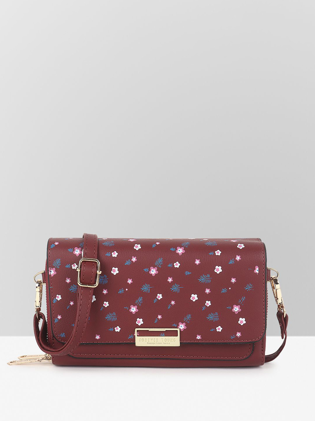 

Filauri PU Sling Bag, Maroon