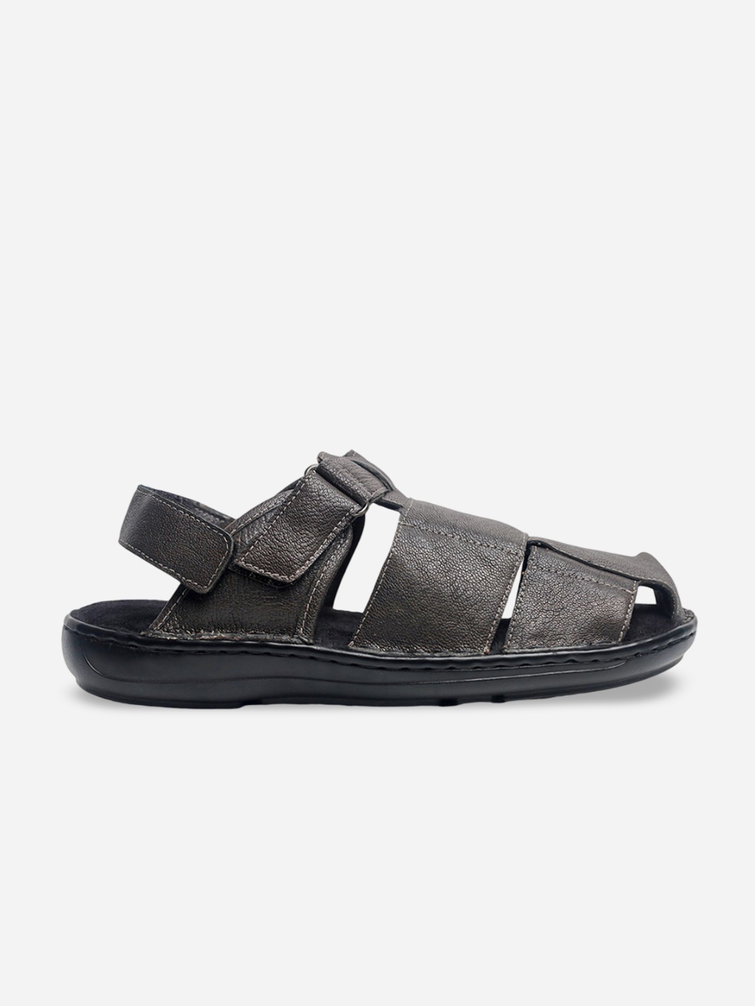 

LA MARCA Men Colourblocked Leather Slip-On Sneakers, Grey