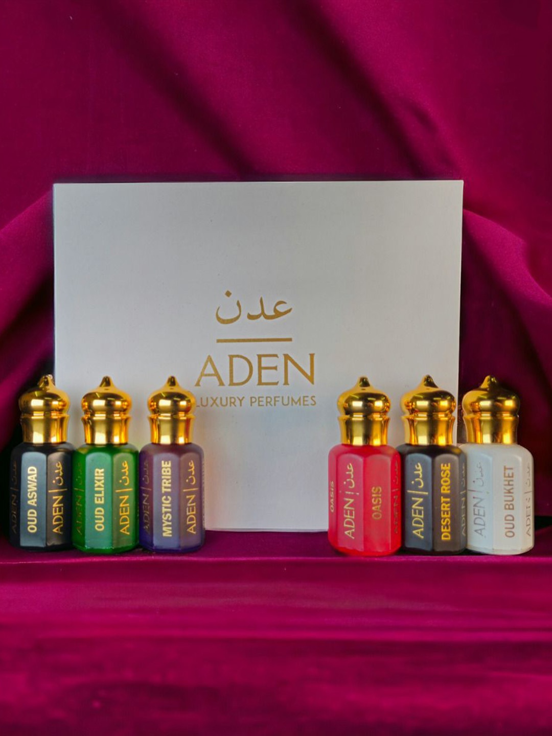 

ADEN Set of 6 Non Alcoholic Attar - 12 ml Each, White