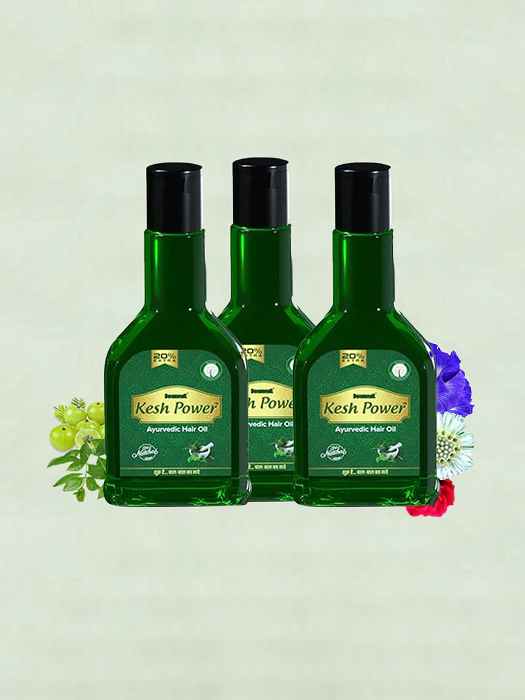 

DEEMARK Set Of 3 Ayurvedic Hair Oil With Amla - 120 ml Each, Transparent