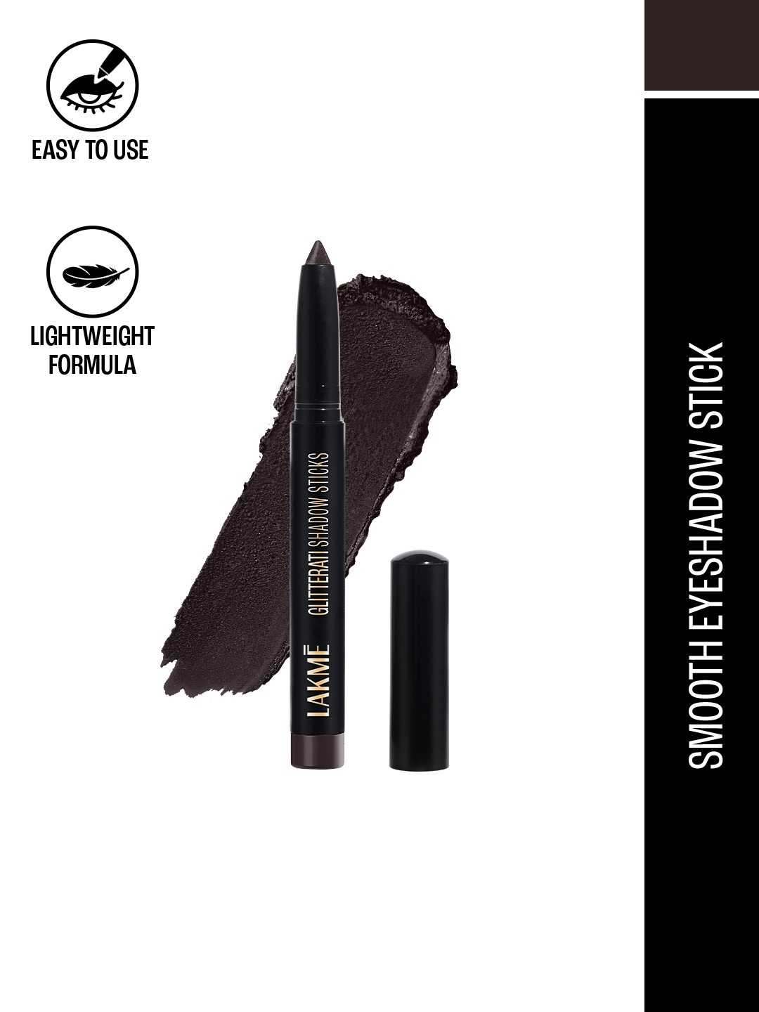 

Lakme Absolute Explore High-Pigmented Shimmer Eyeshadow Stick 1.4g - Umber, Purple