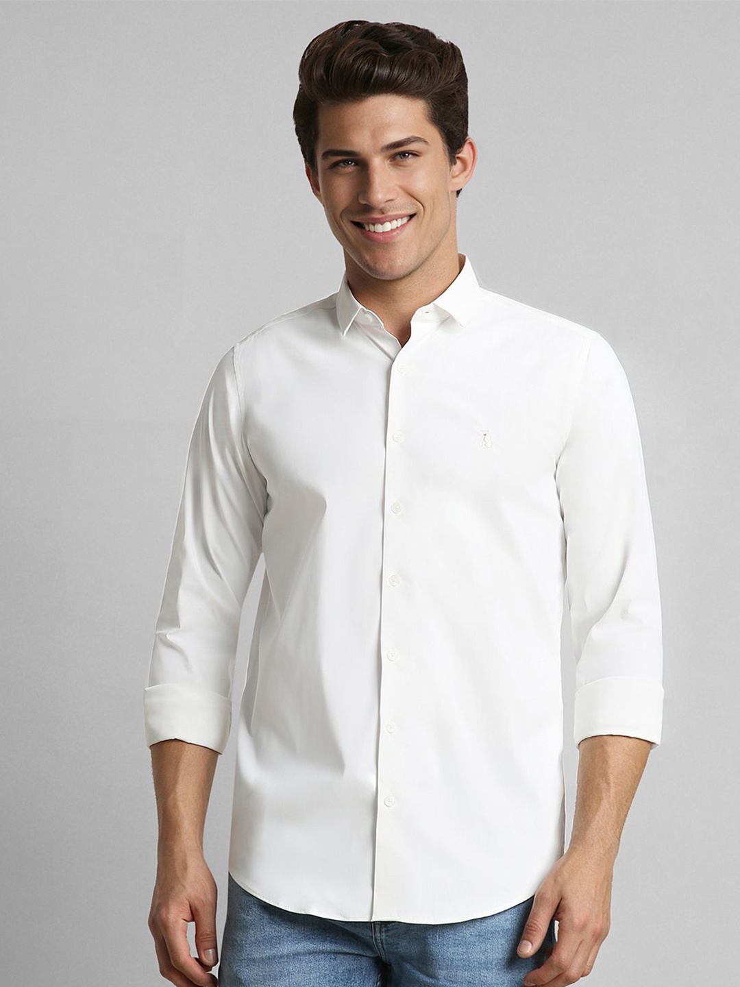 

SIMON CARTER LONDON Men Slim Fit Opaque Casual Shirt, White