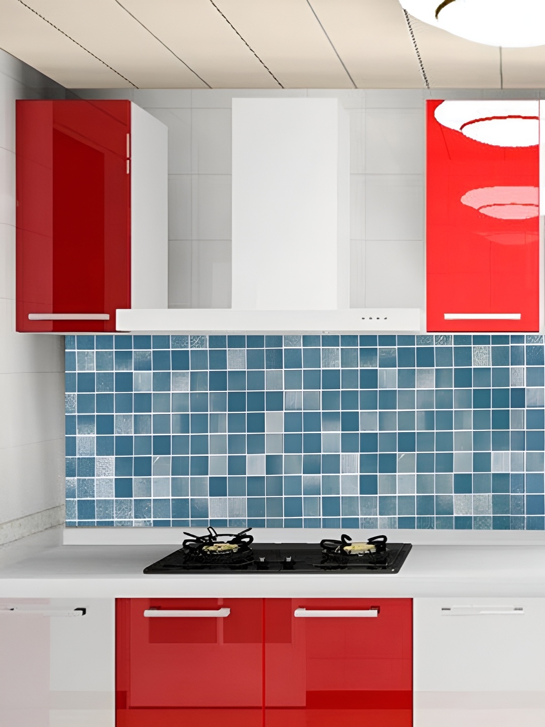 

Asian royal Blue & White Printed Self-Adhesive Wallpaper