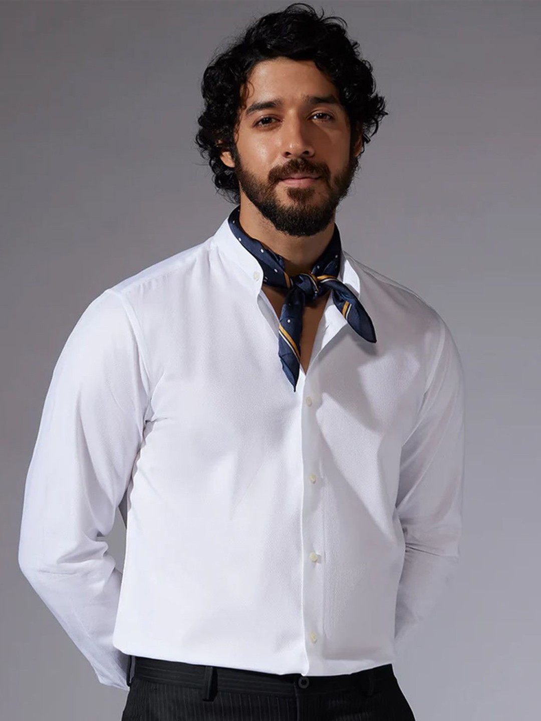 

Bombay Shirt Company Men Tailored Fit Opaque Casual Shirts, White