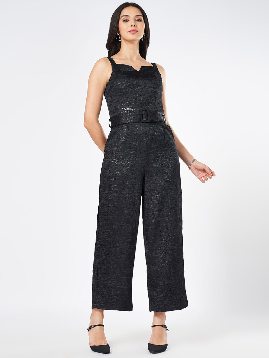 

Honey by Pantaloons Basic Jumpsuit, Black
