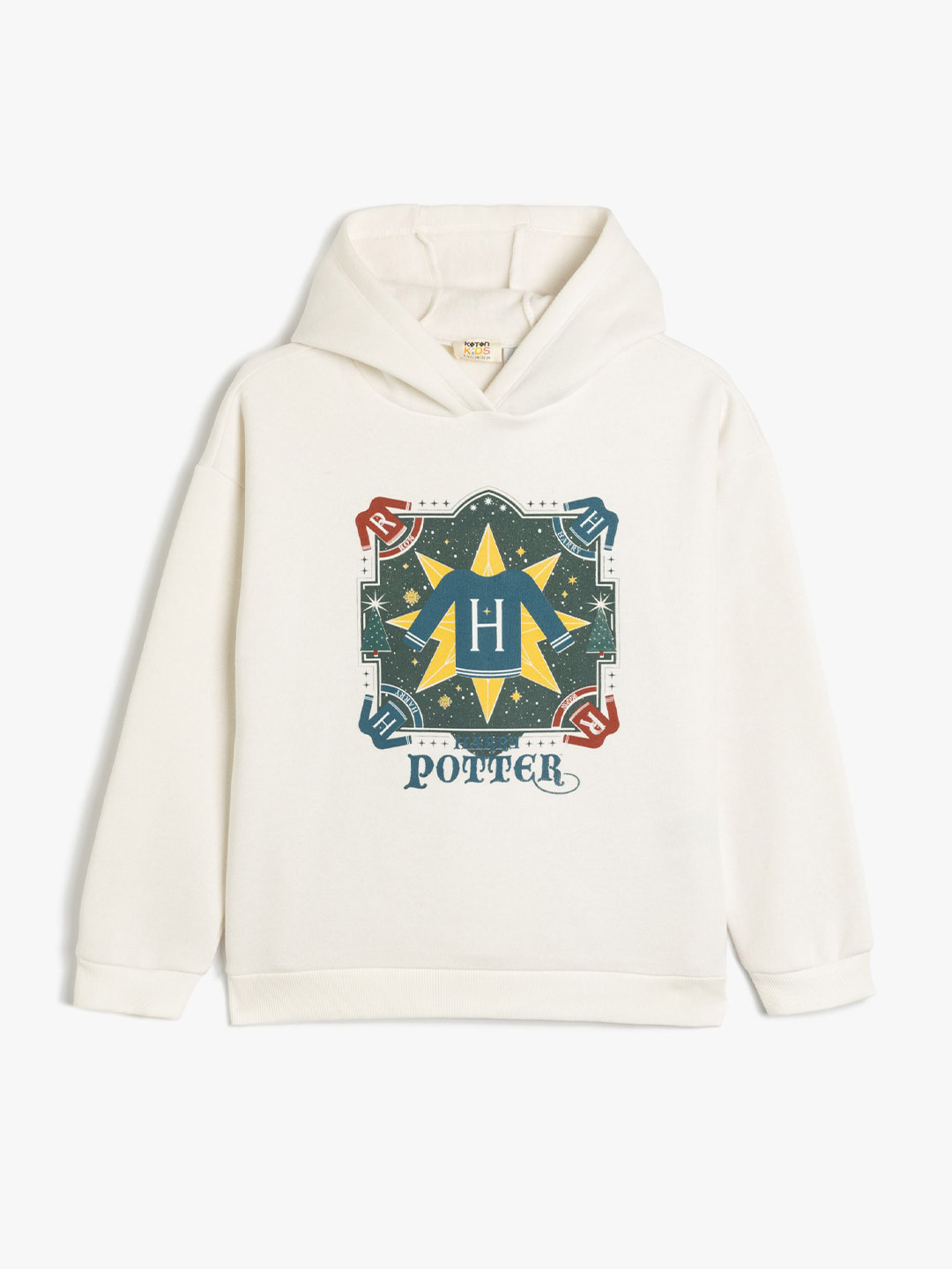 

Koton Boys Printed Long Sleeves Pullover Sweatshirt, Beige