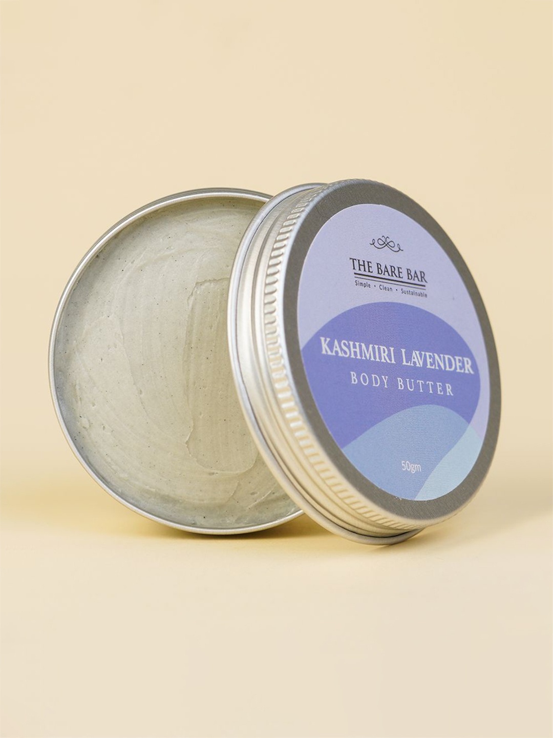 

The Bare Bar Kashmiri Lavender Body Butter With Shea Butter - 50 g, Cream