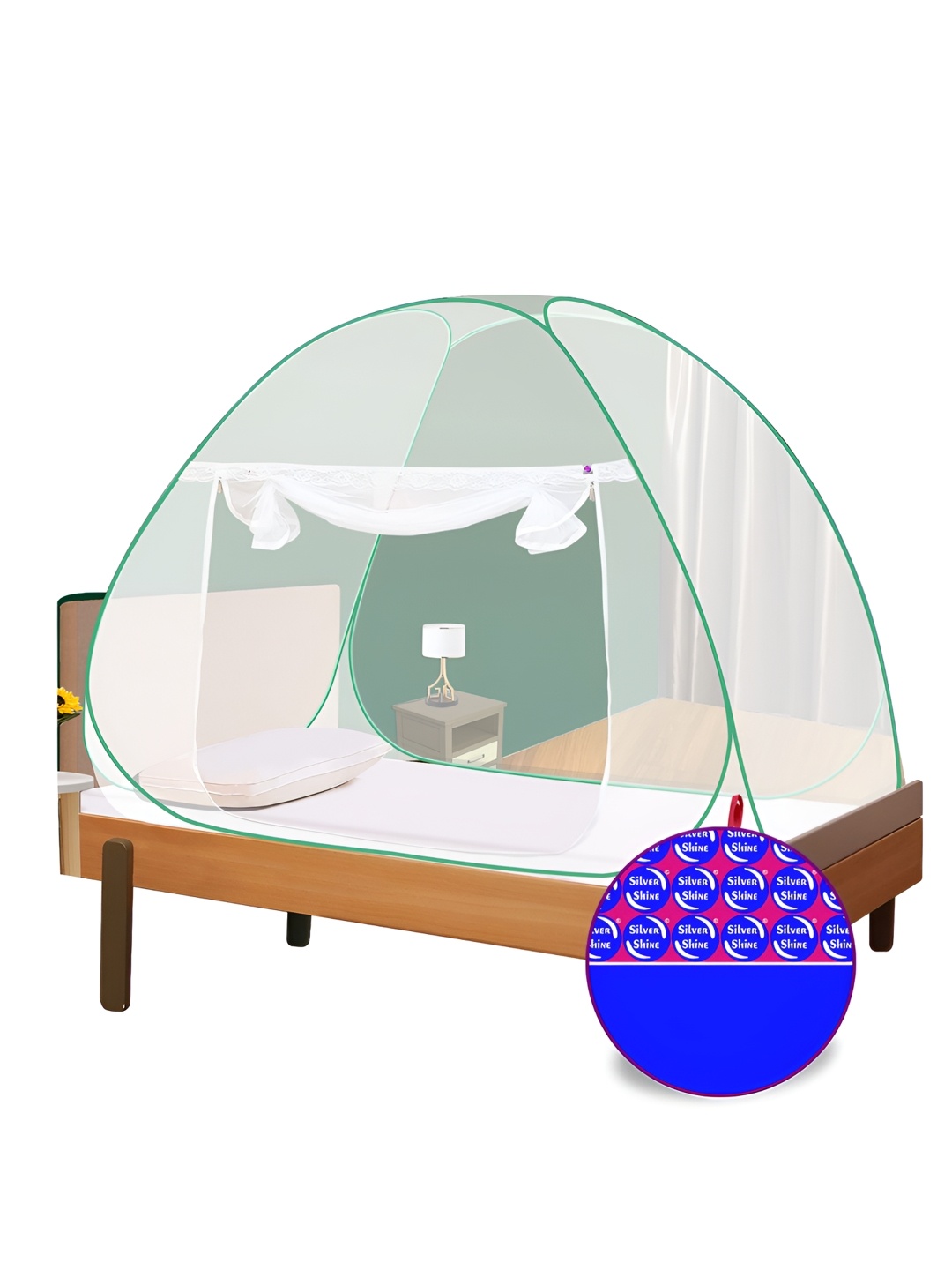 

Silver Shine Green Tent Mosquito Net
