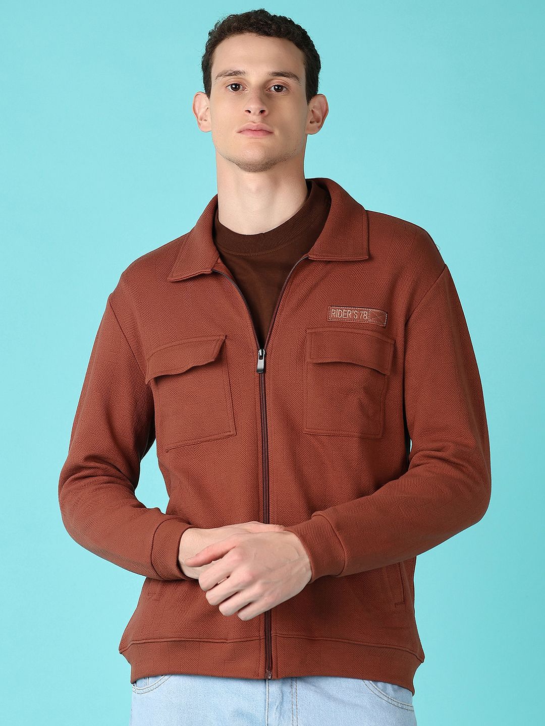 

V-Mart Men Long Sleeves Sweatshirt, Tan