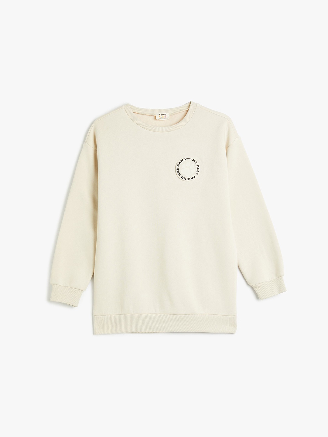

Koton Boys Round Neck Long Sleeves Sweatshirt, Beige