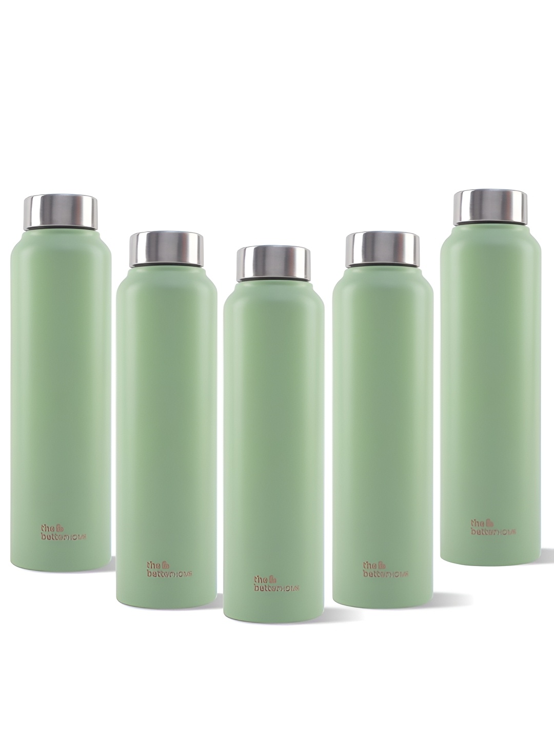 

The Better Home Green 5 Pieces Stainless Steel Leakproof & Durable Water Bottle 1 L