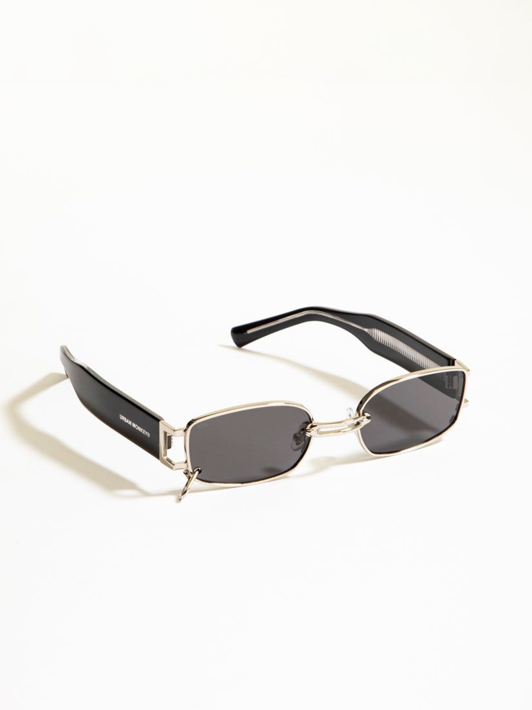 

Urban Monkey Unisex Round Sunglasses with UV Protected Lens S31441-C56, Black