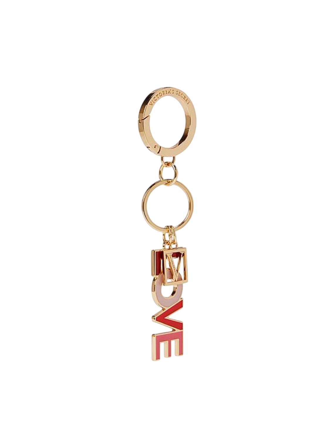 

Victoria's Secret Textured Charm Keychain, Gold