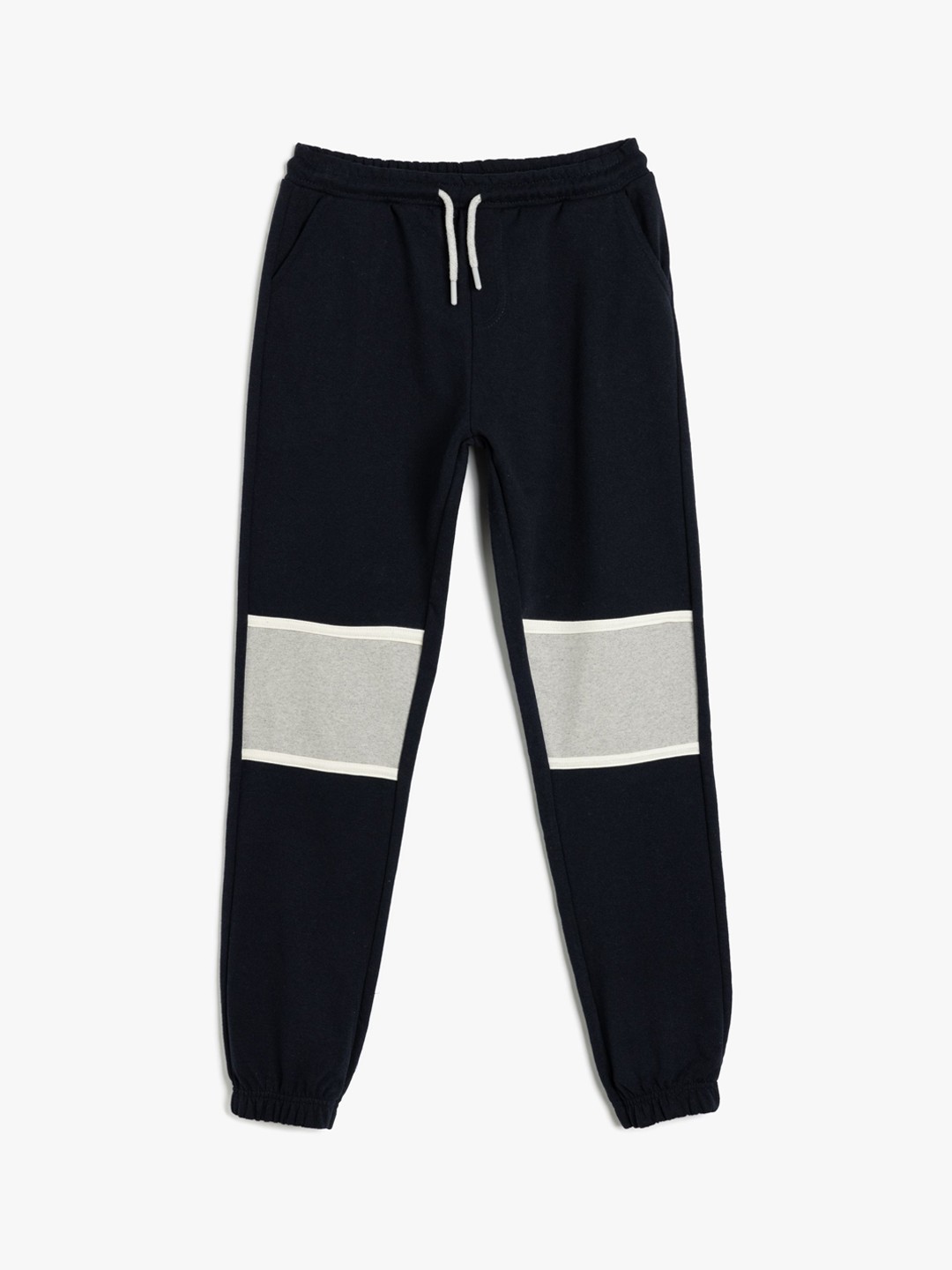 

Koton Boys Colourblocked Cotton Mid-Rise Regular Fit Joggers, Black