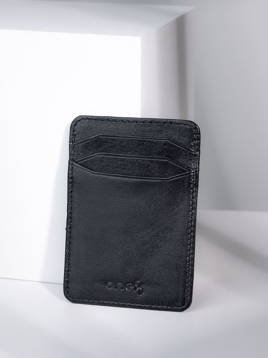 

One8 Men Leather Card Holder, Black