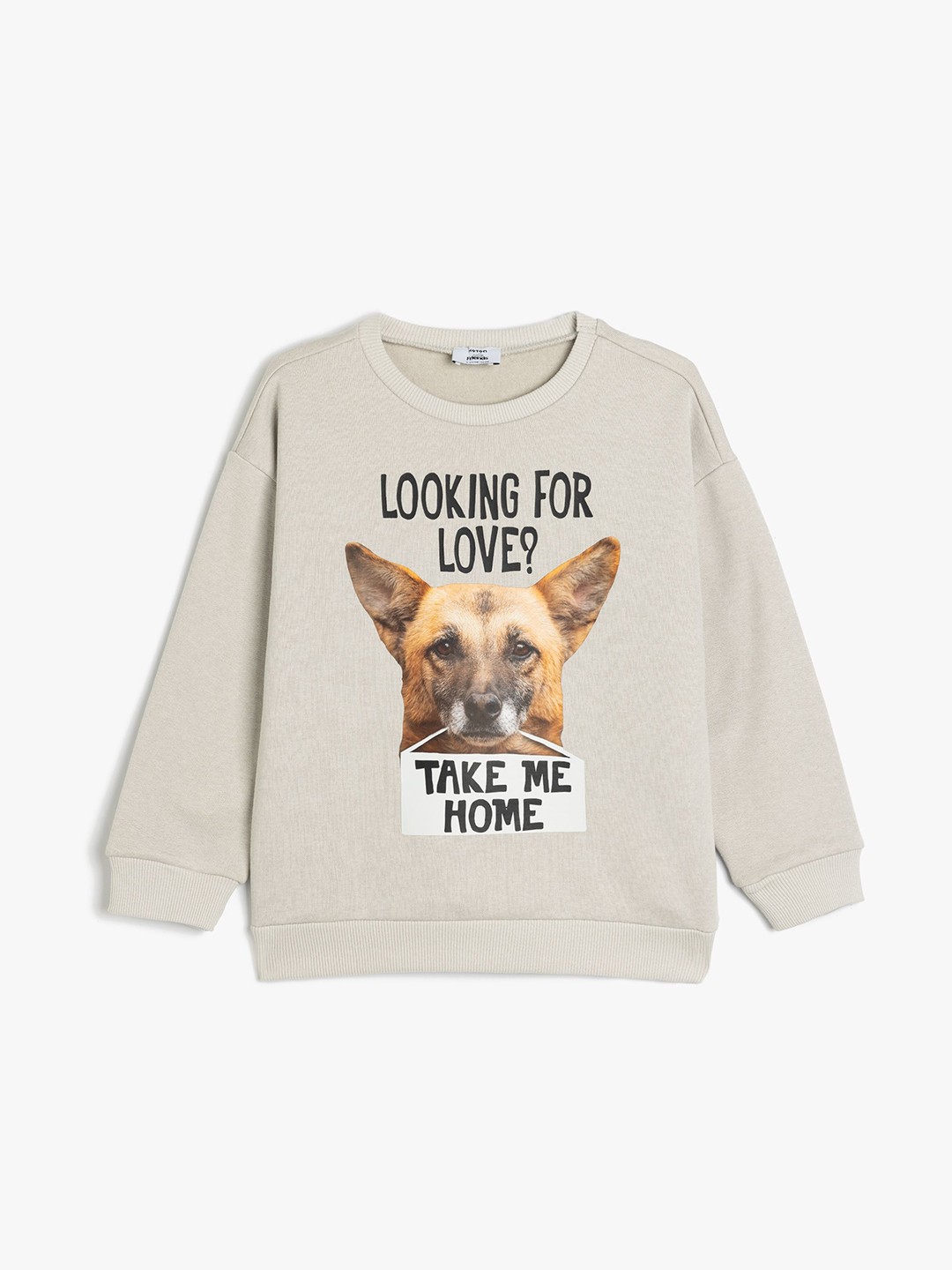 

Koton Boys Graphic Printed Sweatshirt, Grey