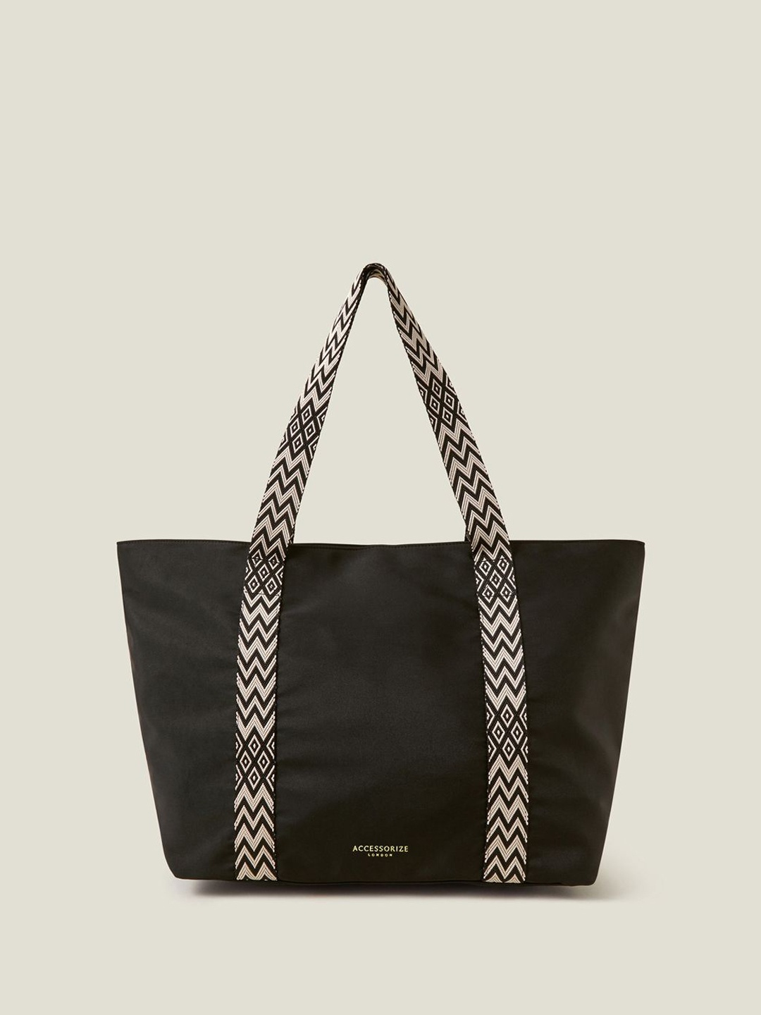 

Accessorize Shopper Tote Bag with Fringed, Black