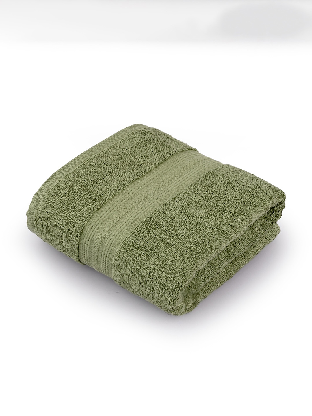 

Himeya Green Textured Cotton 500 GSM Bath Towel