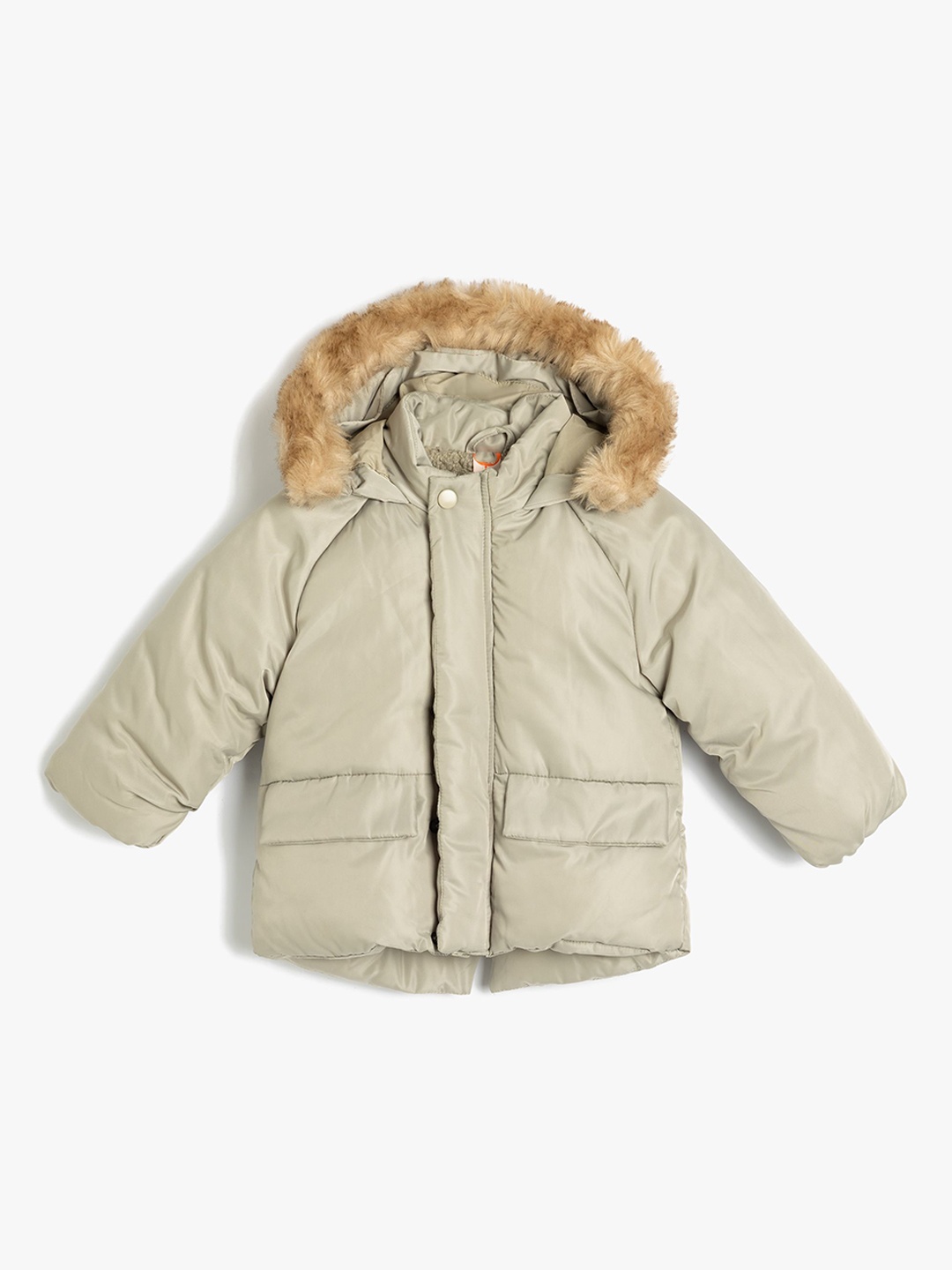 

Koton Boys Hooded Long Sleeves Parka Jacket, Grey
