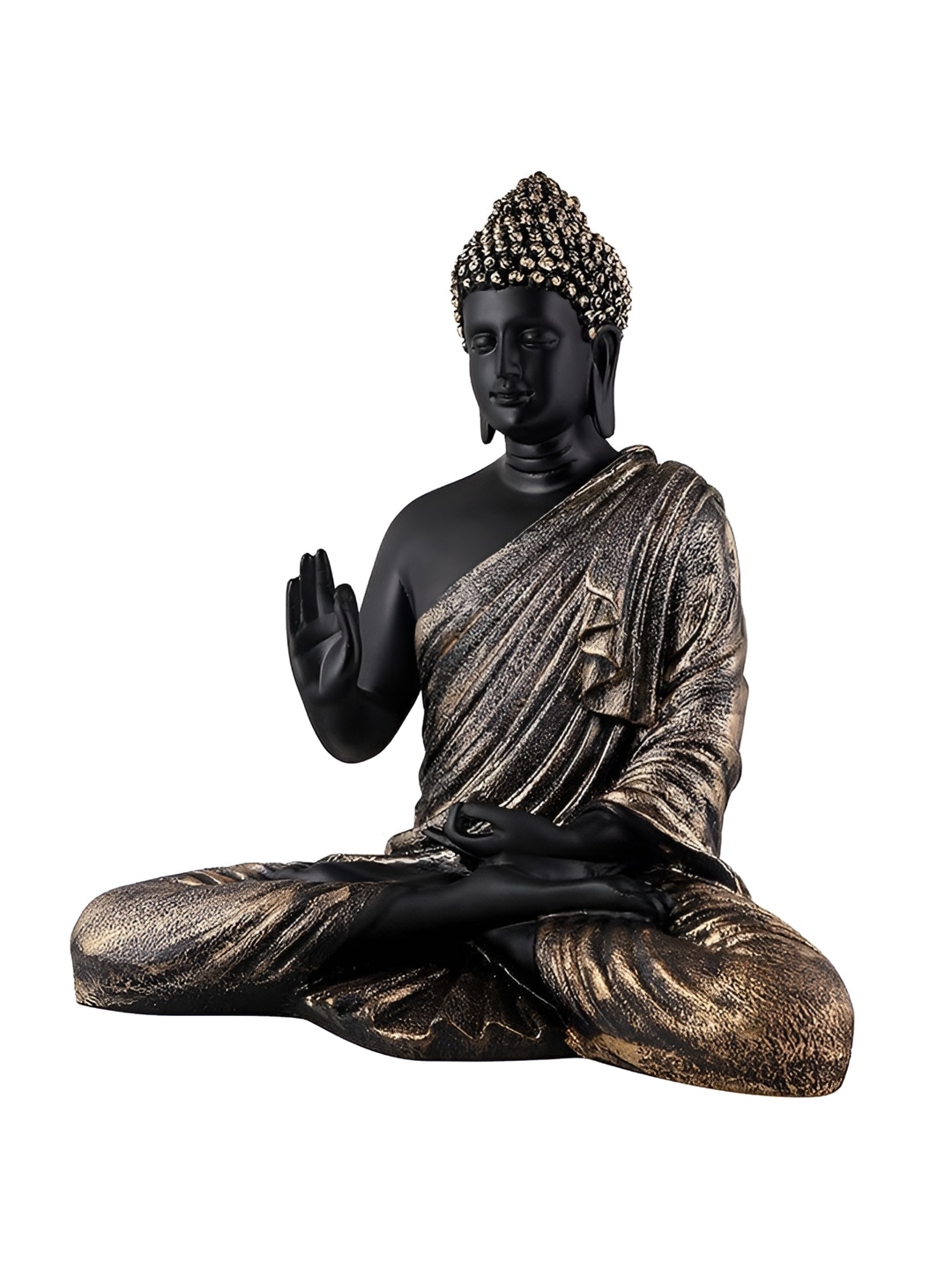 

krishnagallery1 Copper-Toned & Black Buddha Idol Showpiece
