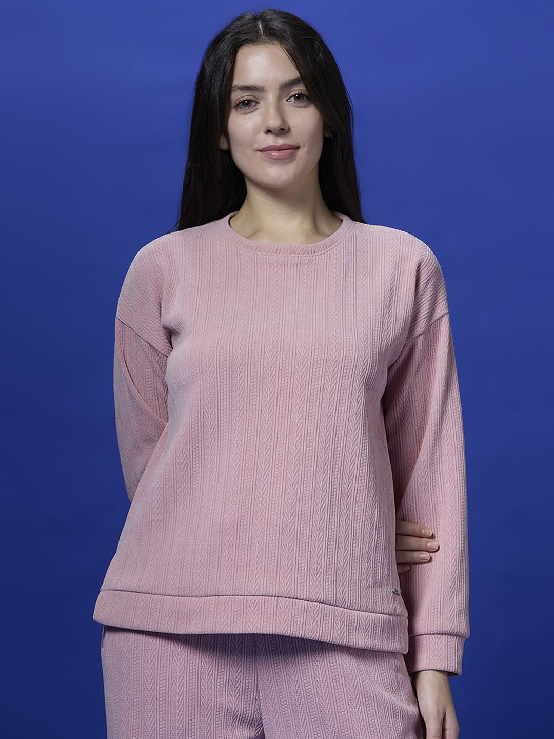 

Pepe Jeans Women Round Neck Pullover Sweatshirt, Pink